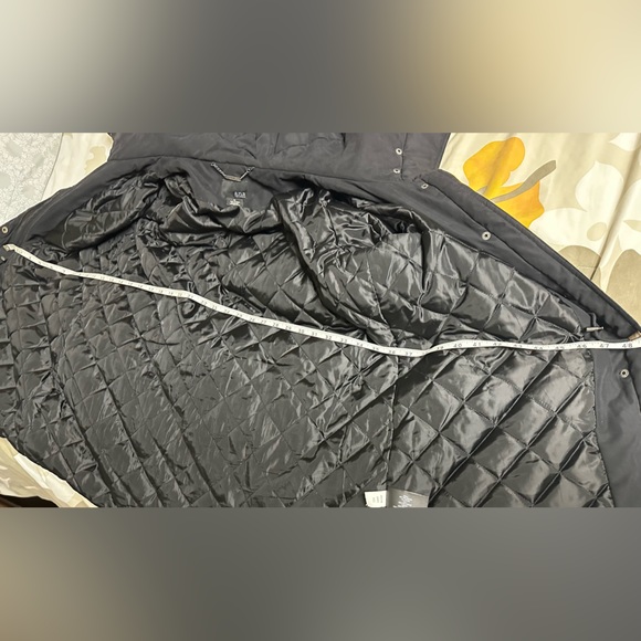 Black Parka with Faux Fur Trim - Picture 4 of 5